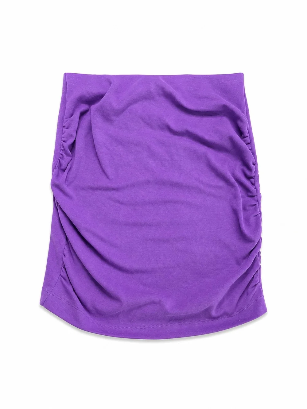 Zara Violet Ruched Mini Skirt NWT Size Large